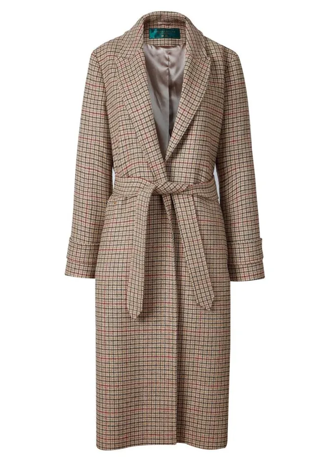 WomenLittle In Stock Tailoring Holland Cooper Wrap Coat Charlton Tweed