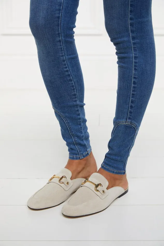 Women Loafers Holland Cooper Kingston Horse Bit Loafer Taupe Suede Women Loafers Holland Cooper Kingston Horse Bit Loafer Taupe Suede