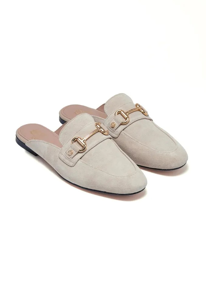 Women Loafers Holland Cooper Kingston Horse Bit Loafer Taupe Suede Women Loafers Holland Cooper Kingston Horse Bit Loafer Taupe Suede