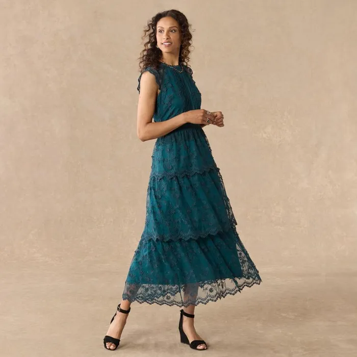 Women Loren Lace Dress Petite Emerald Sundance Catalog Dresses and Jumpsuits Women Loren Lace Dress Petite Emerald Sundance Catalog Dresses and Jumpsuits
