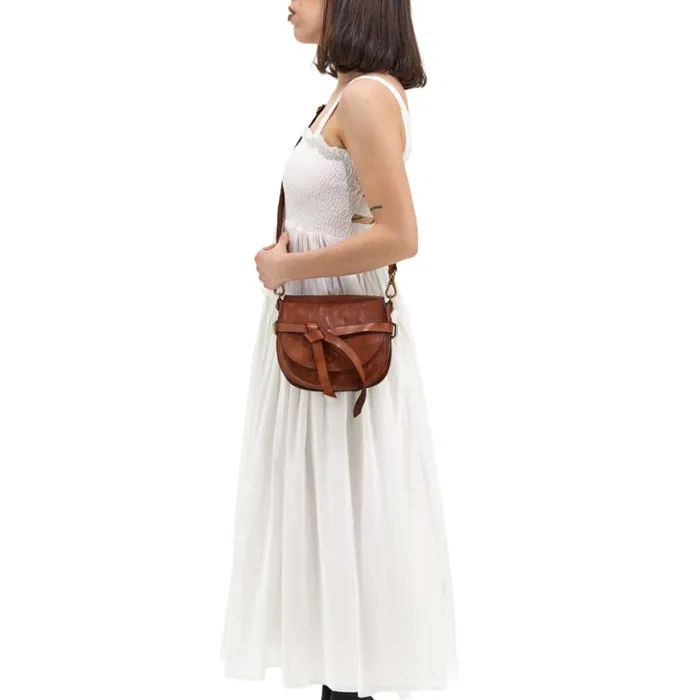 Women Louisiana Cognac Campomaggi Crossbody Bags Women Louisiana Cognac Campomaggi Crossbody Bags