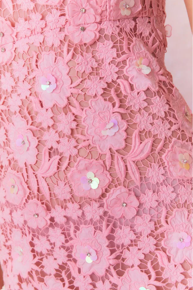 Women LoveShackFancy Dresses Paulinette Iridescent Sequin Mini Dress Fairytale Pink Women LoveShackFancy Dresses Paulinette Iridescent Sequin Mini Dress Fairytale Pink