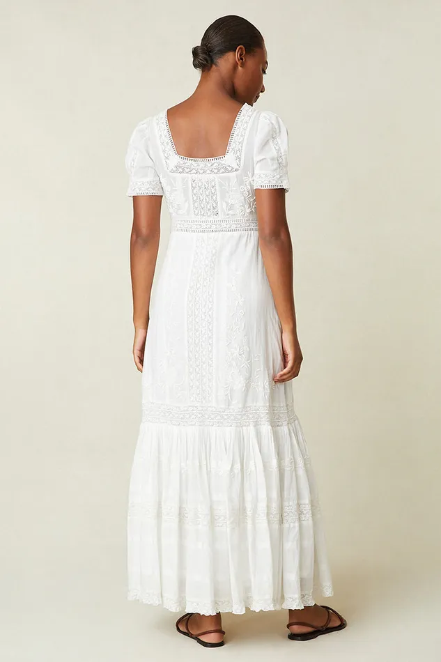 Women LoveShackFancy Dresses Ryan Victorian Maxi Dress True White