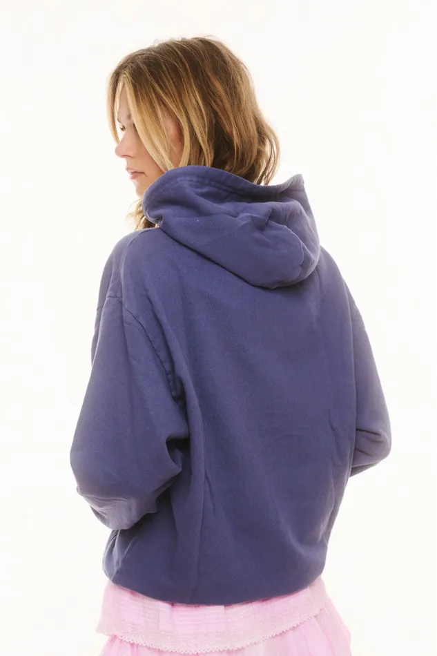 Women LoveShackFancy Tees and Fleece Lalita Hoodie Blueberry Women LoveShackFancy Tees and Fleece Lalita Hoodie Blueberry