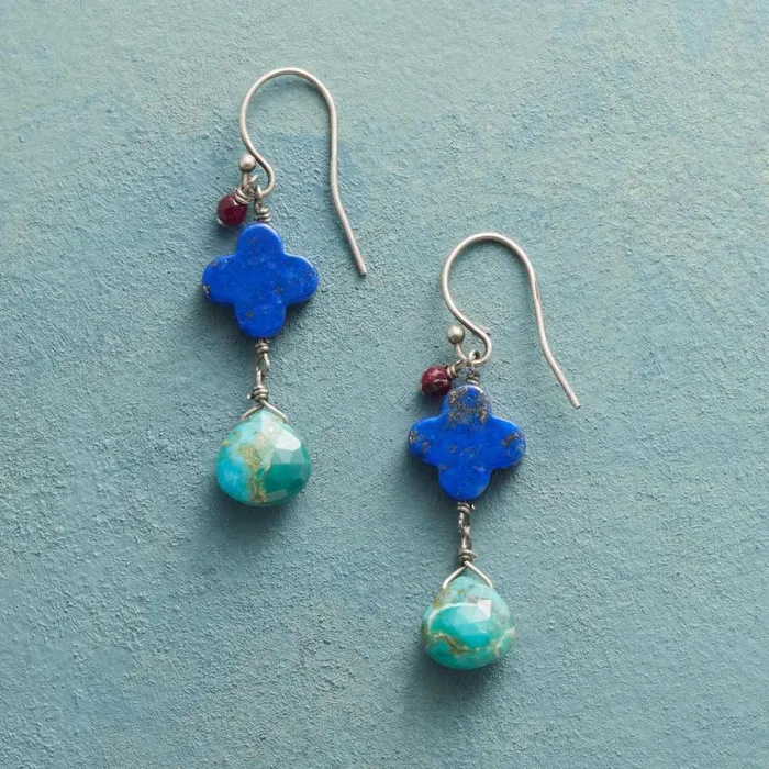 Women Lucky Lapis Earrings Sundance Catalog Earrings