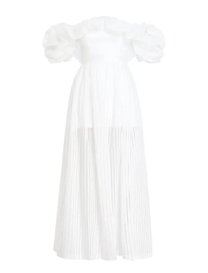 Women Maisie Off Shoulder Romper Gardenia BCBG Dresses Women Maisie Off Shoulder Romper Gardenia BCBG Dresses