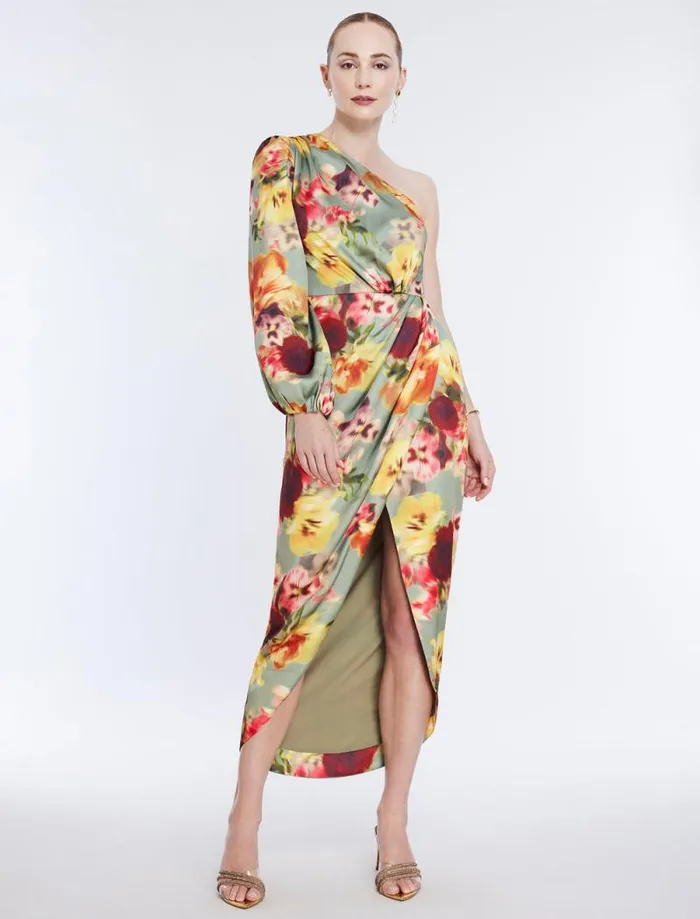 Women Malena Asymmetrical Dress Floral Daze BCBG Dresses Women Malena Asymmetrical Dress Floral Daze BCBG Dresses