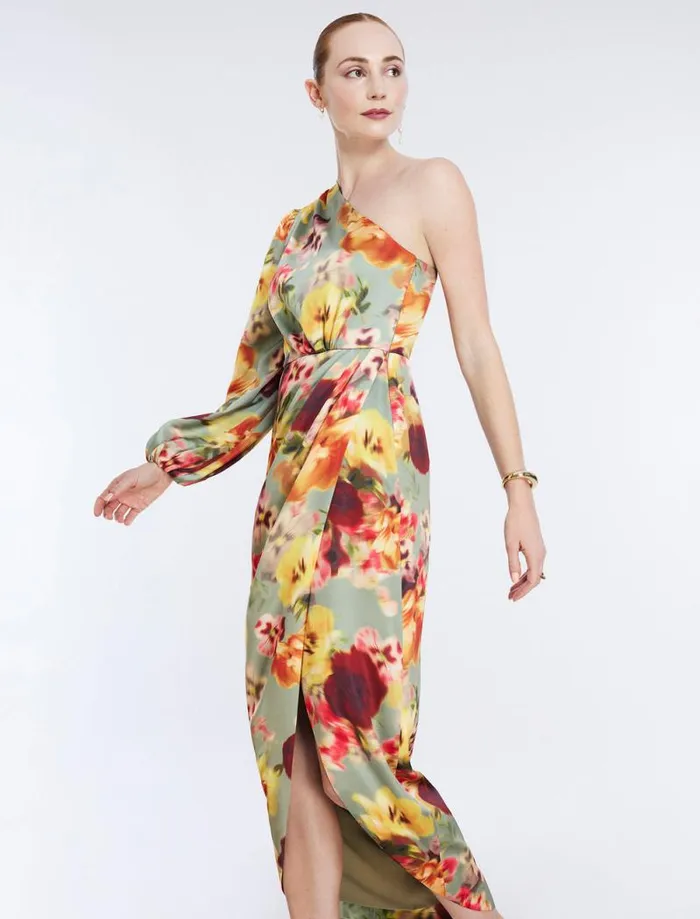 Women Malena Asymmetrical Dress Floral Daze BCBG Dresses Women Malena Asymmetrical Dress Floral Daze BCBG Dresses