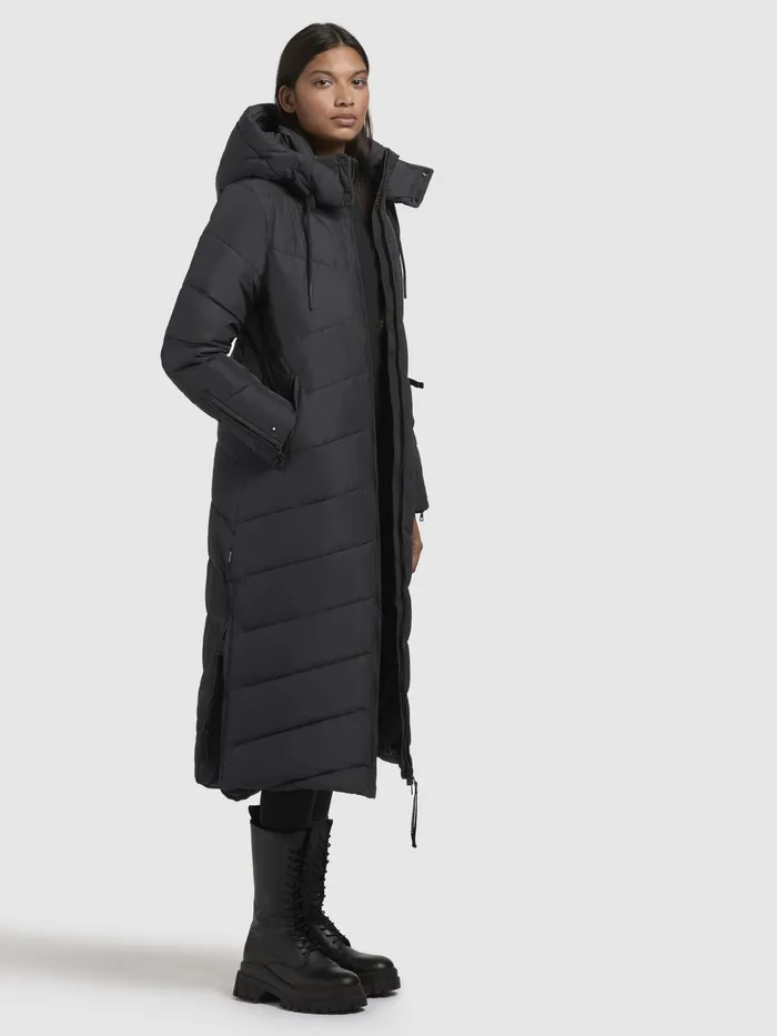 Women Mantel HURCE Dunkelgrau Dunkelgrau Quilted Coats KHUJO