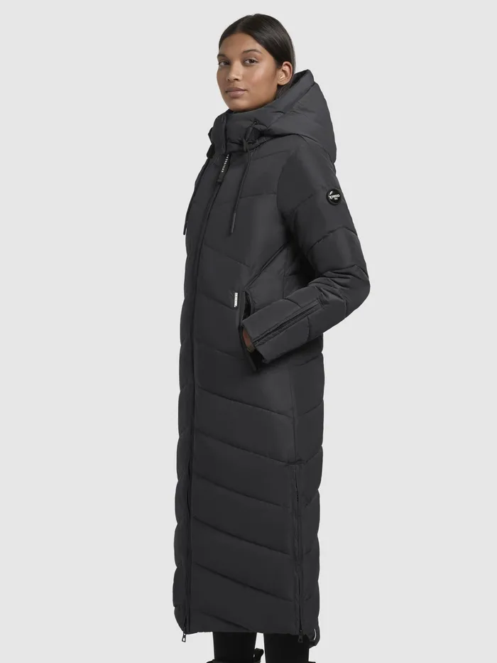 Women Mantel HURCE Dunkelgrau Dunkelgrau Quilted Coats KHUJO