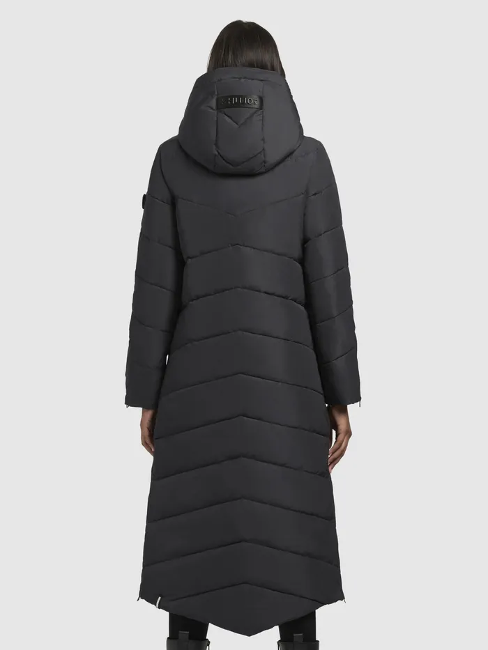 Women Mantel HURCE Dunkelgrau Dunkelgrau Quilted Coats KHUJO