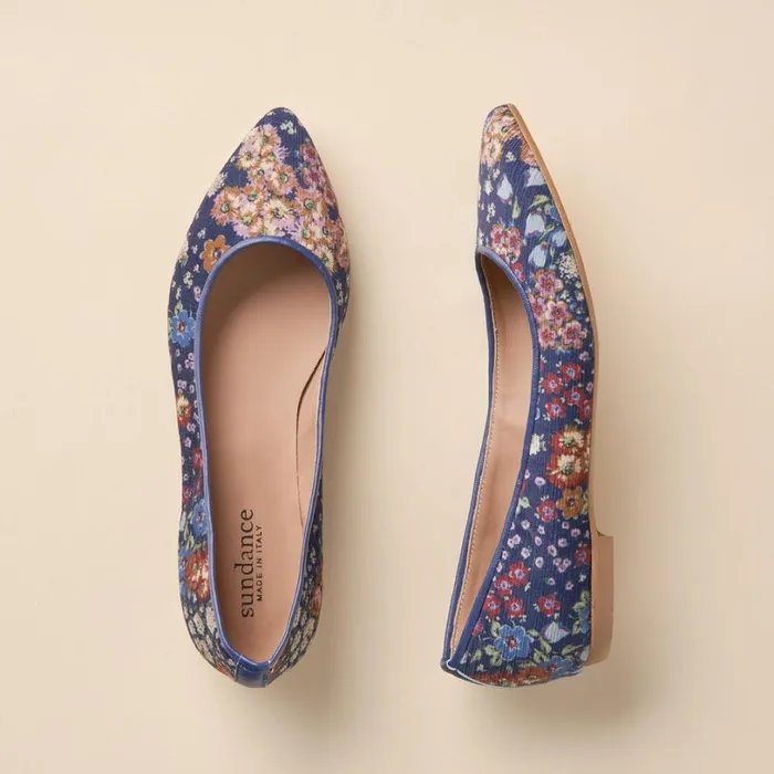 Women Marais Flats Creamflorl Sundance Catalog Shoes Women Marais Flats Creamflorl Sundance Catalog Shoes