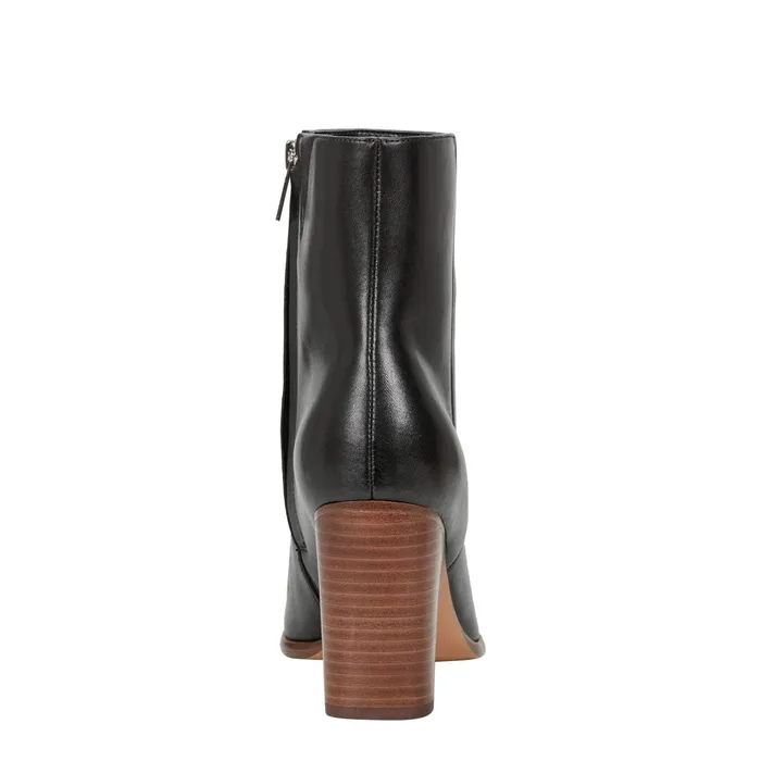 Women Marc Fisher Boots and Booties Melysa Dress Bootie Black Leather