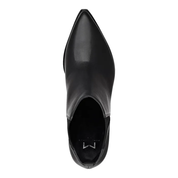 Women Marc Fisher Boots and Booties Yale Pointy Toe Chelsea Bootie Black Leather