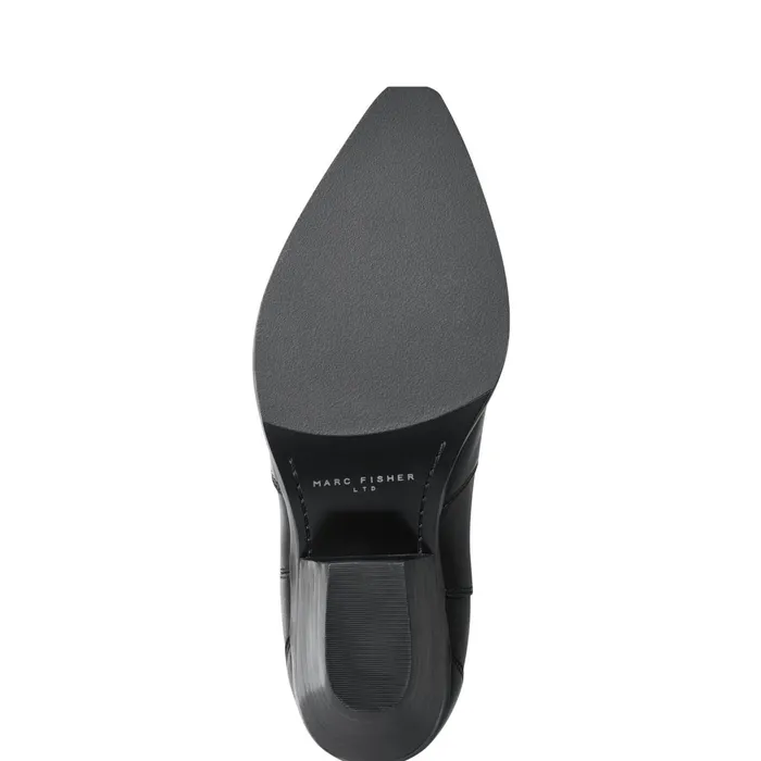 Women Marc Fisher Boots Ander Western Boot Black Leather