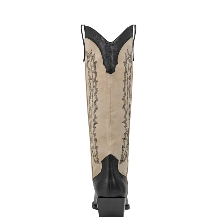 Women Marc Fisher Boots Roselle Western Boot Black Leather