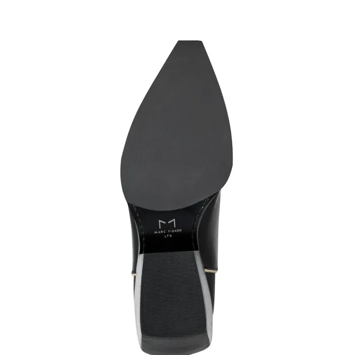 Women Marc Fisher Boots Roselle Western Boot Black Leather