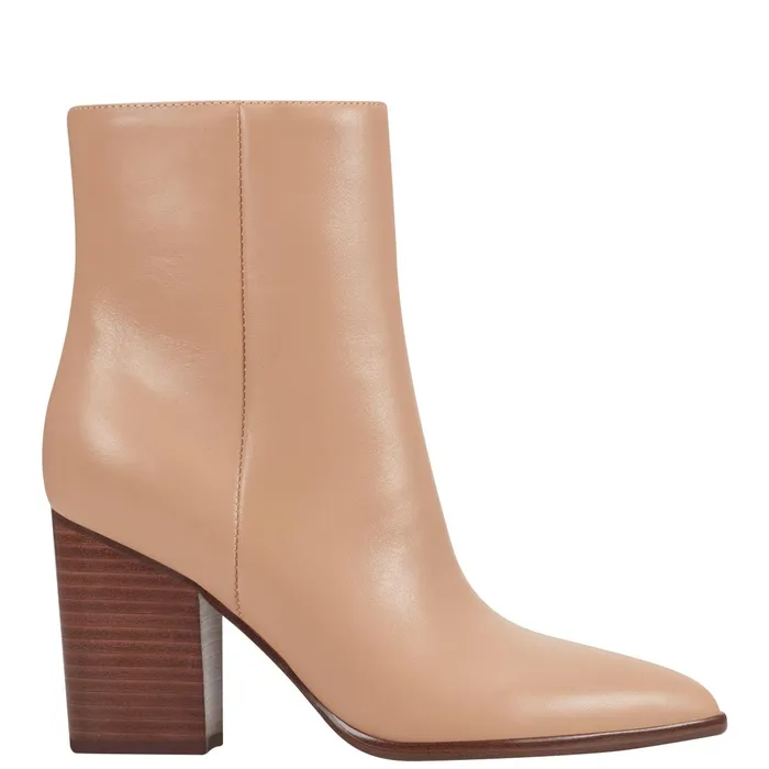 Women Marc Fisher Dress Boots Melysa Dress Bootie Light Natural Leather