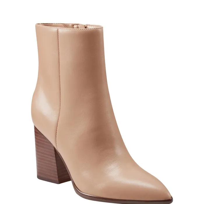 Women Marc Fisher Dress Boots Melysa Dress Bootie Light Natural Leather