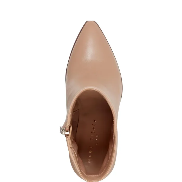 Women Marc Fisher Dress Boots Melysa Dress Bootie Light Natural Leather