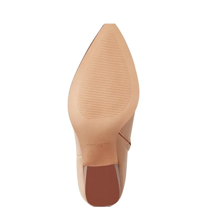 Women Marc Fisher Dress Boots Melysa Dress Bootie Light Natural Leather