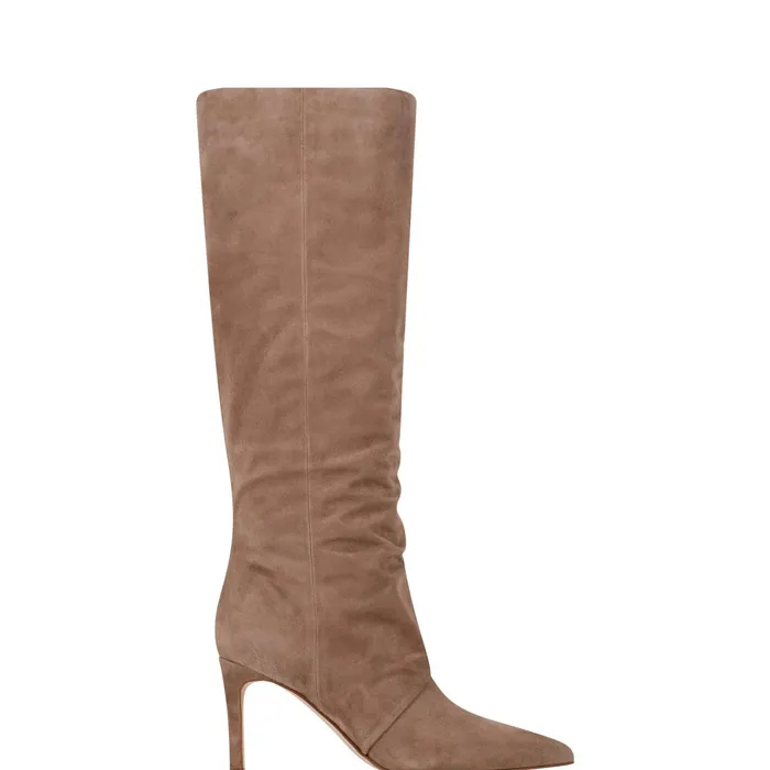 Women Marc Fisher Dress Boots Narysa Dress Boot Natural Suede
