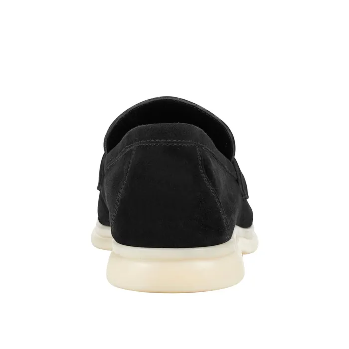 Women Marc Fisher Loafers and Flats Yanelli Casual Loafer Black Suede