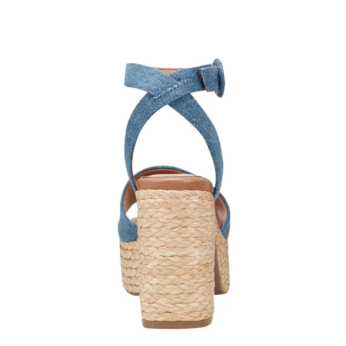 Women Marc Fisher Sandals Palyca Platform Espadrille Sandal Denim