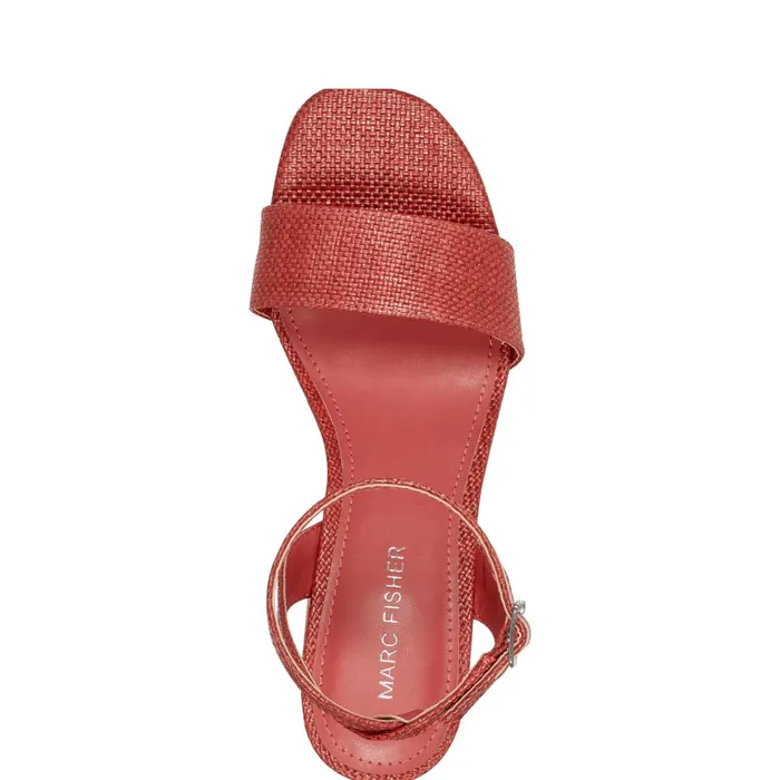 Women Marc Fisher Sandals Sadel Platform Sandal Medium Red