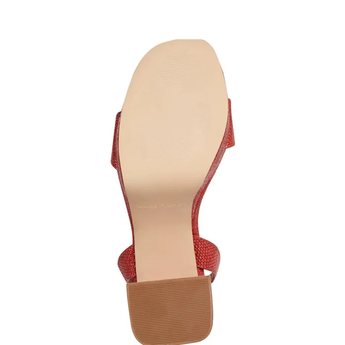 Women Marc Fisher Sandals Sadel Platform Sandal Medium Red