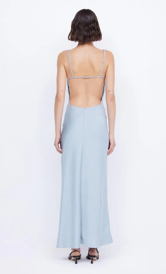 Women MARI LOU GATHERED MAXI DRESS 8211 DOVE BLUE Bec Bridge Bridesmaid Dresses