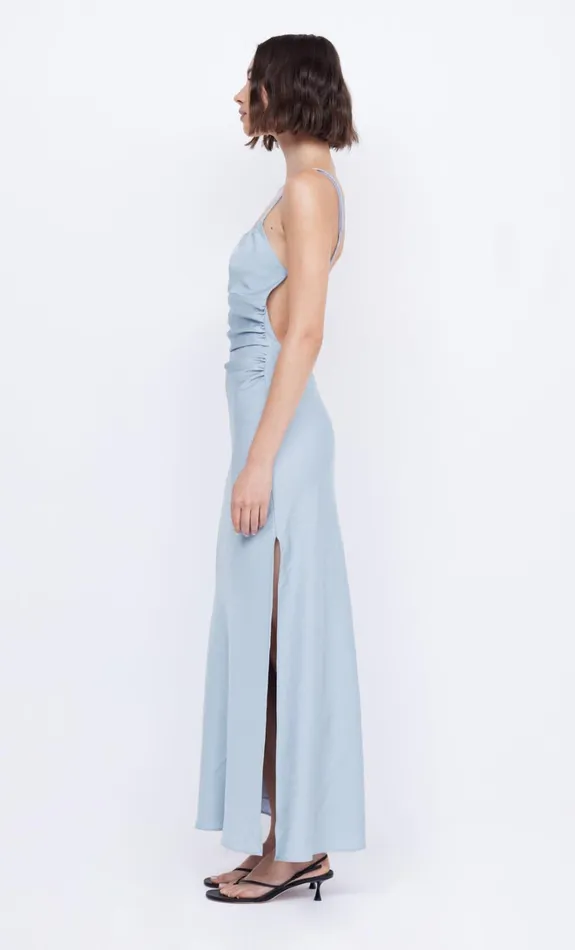 Women MARI LOU GATHERED MAXI DRESS 8211 DOVE BLUE Bec Bridge Bridesmaid Dresses