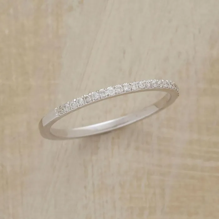 Women Marry Me Micro Diamond Band Sundance Catalog Rings
