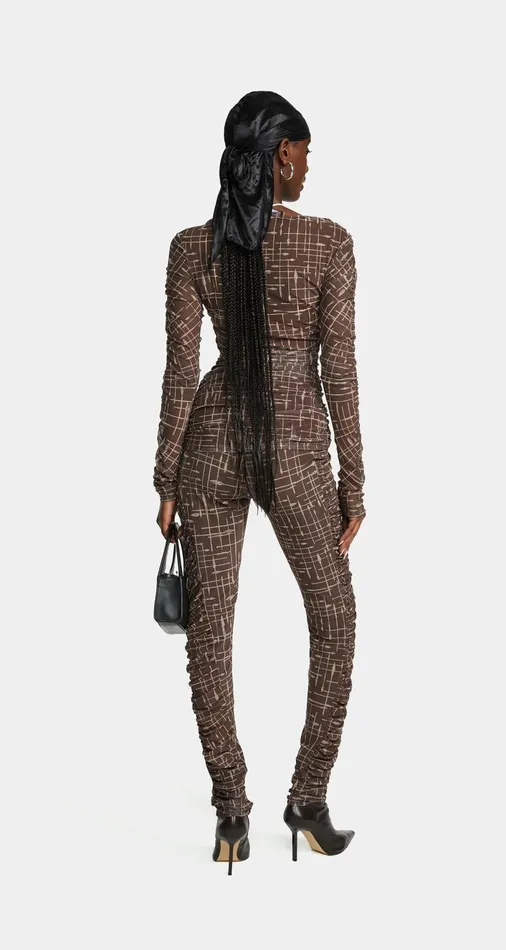 Women Martini Brown Rania Leggings Daily Paper Pants Women Martini Brown Rania Leggings Daily Paper Pants
