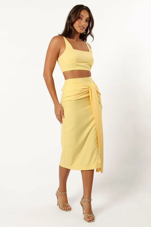 Women Matching Sets Petal and Pup Zanita Set Yellow