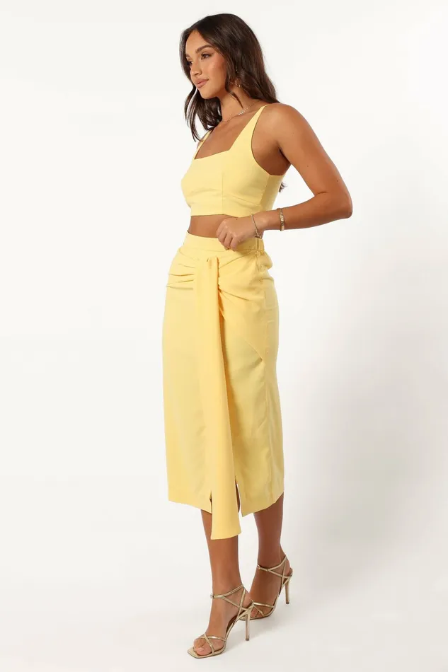 Women Matching Sets Petal and Pup Zanita Set Yellow