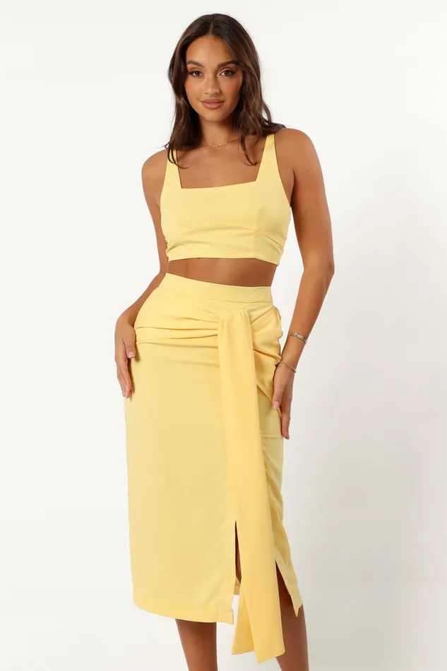 Women Matching Sets Petal and Pup Zanita Set Yellow