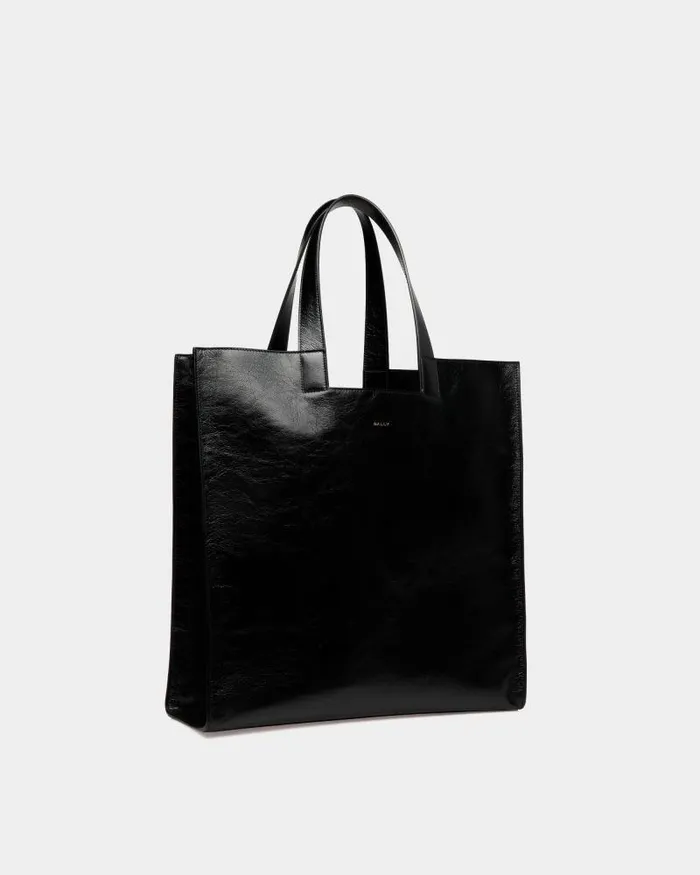 WomenMen Bally Tote Bags Easy Bally Tote In Black Leather Black WomenMen Bally Tote Bags Easy Bally Tote In Black Leather Black