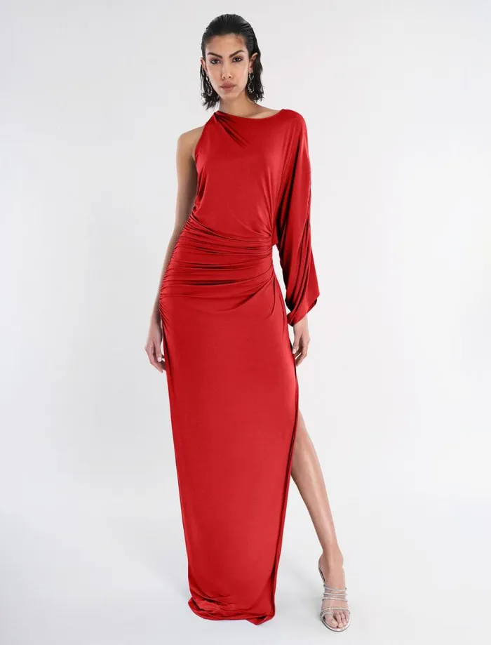 Women Merritt Evening Gown Red BCBG Dresses