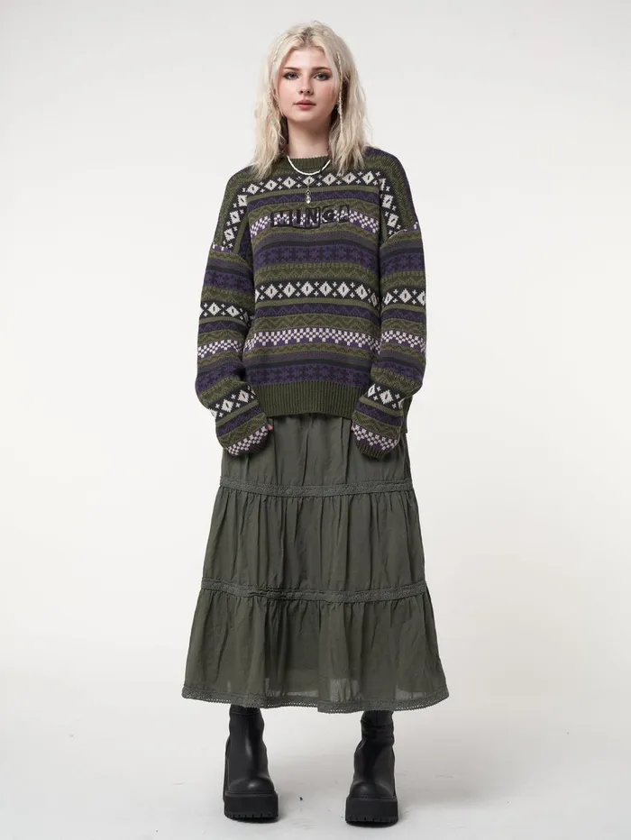 Women Minga London Knitwear Aspen Jacquard Knit Jumper
