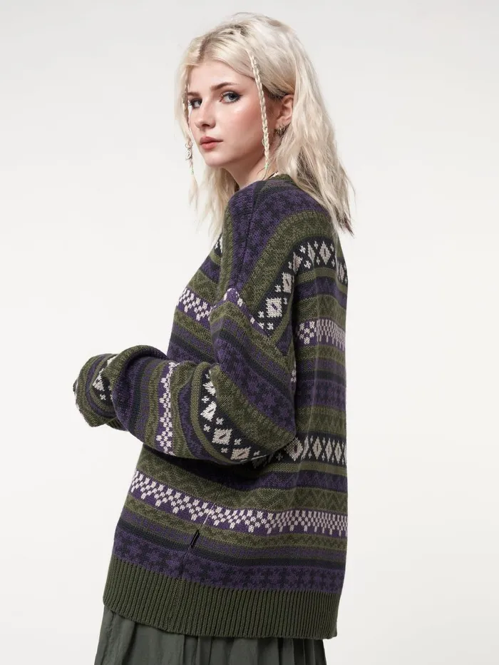 Women Minga London Knitwear Aspen Jacquard Knit Jumper