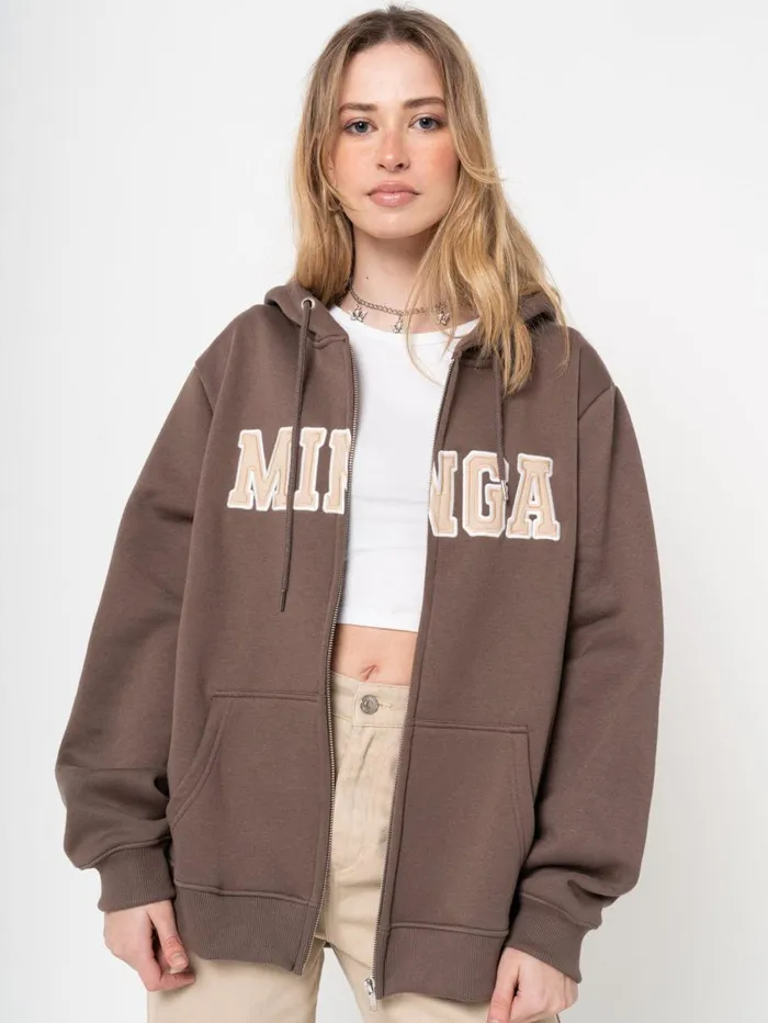 Women Minga London Sweaters and Hoodies Minga Logo Zip Up Hoodie