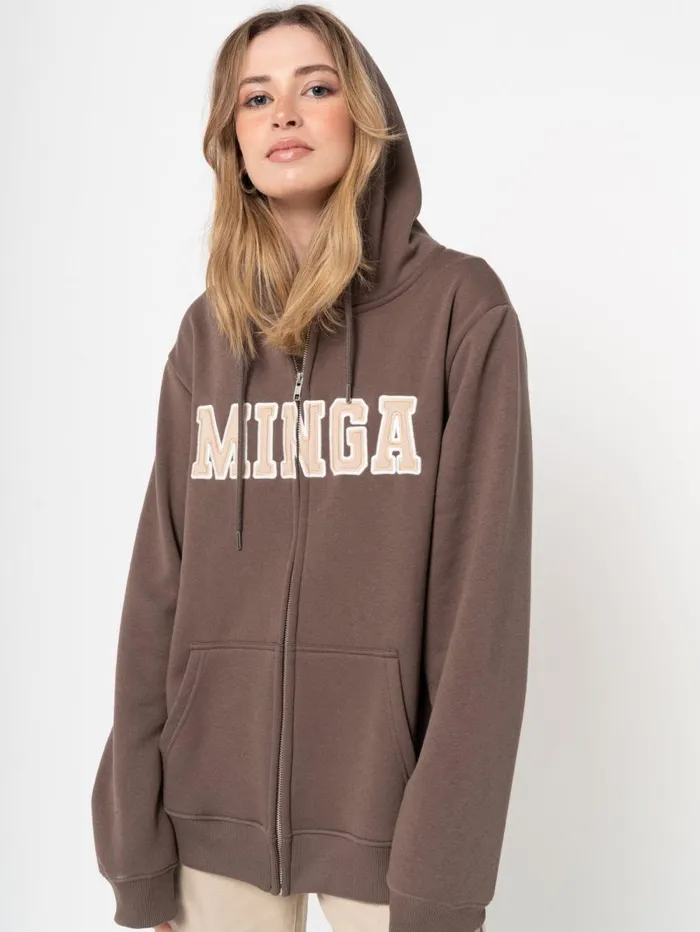 Women Minga London Sweaters and Hoodies Minga Logo Zip Up Hoodie