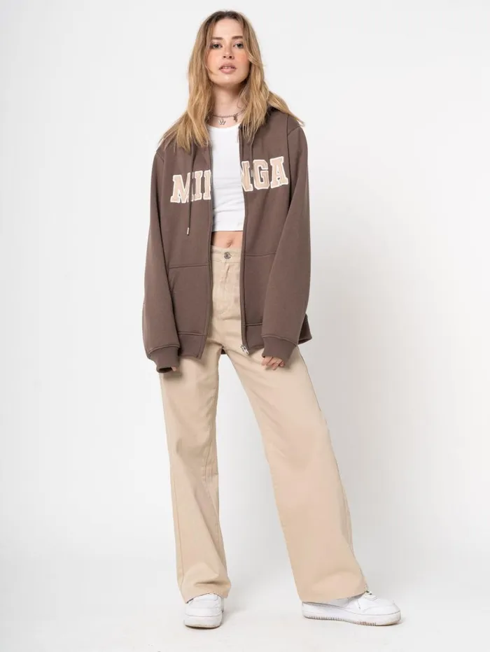 Women Minga London Sweaters and Hoodies Minga Logo Zip Up Hoodie
