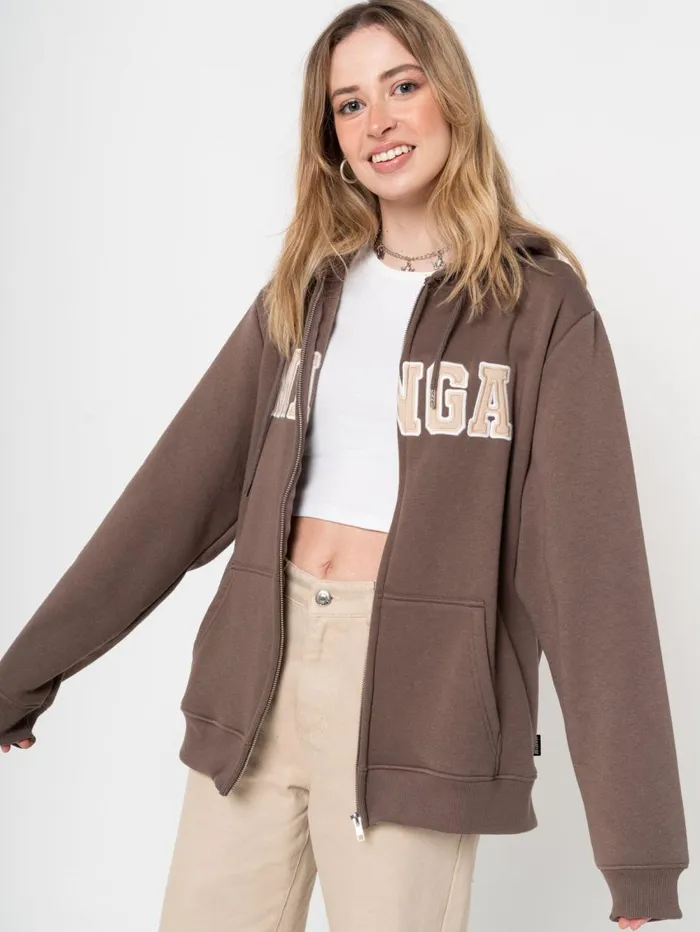 Women Minga London Sweaters and Hoodies Minga Logo Zip Up Hoodie