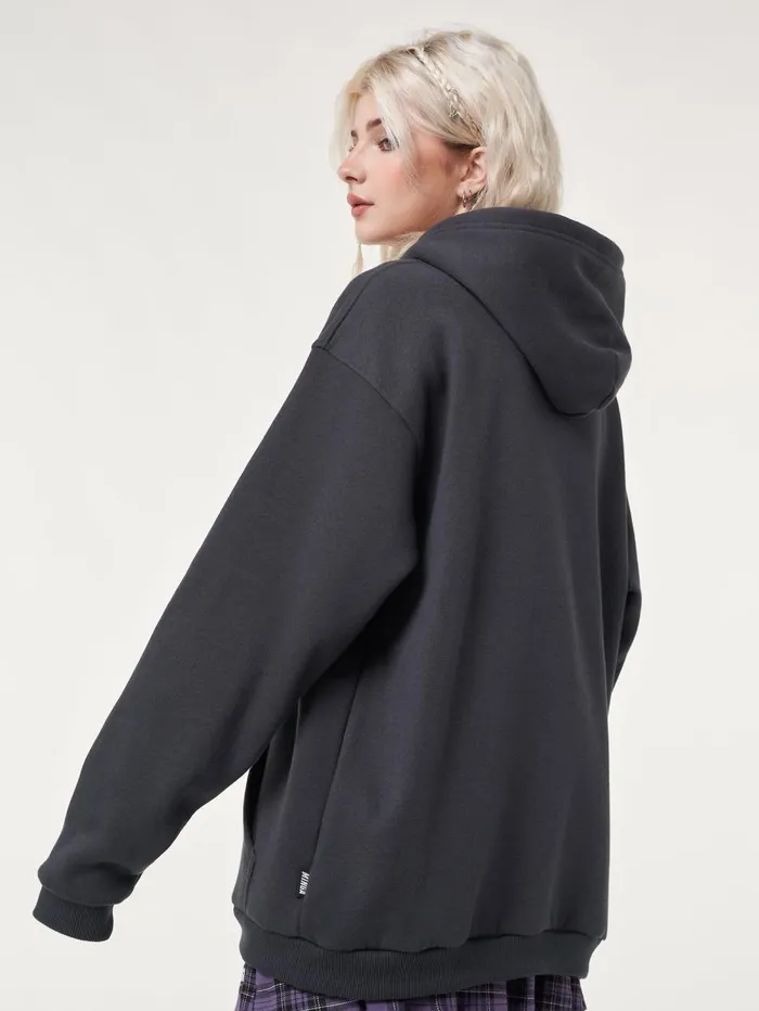 Women Minga London Sweaters and Hoodies Wicked Fairy Dark Grey Hoodie