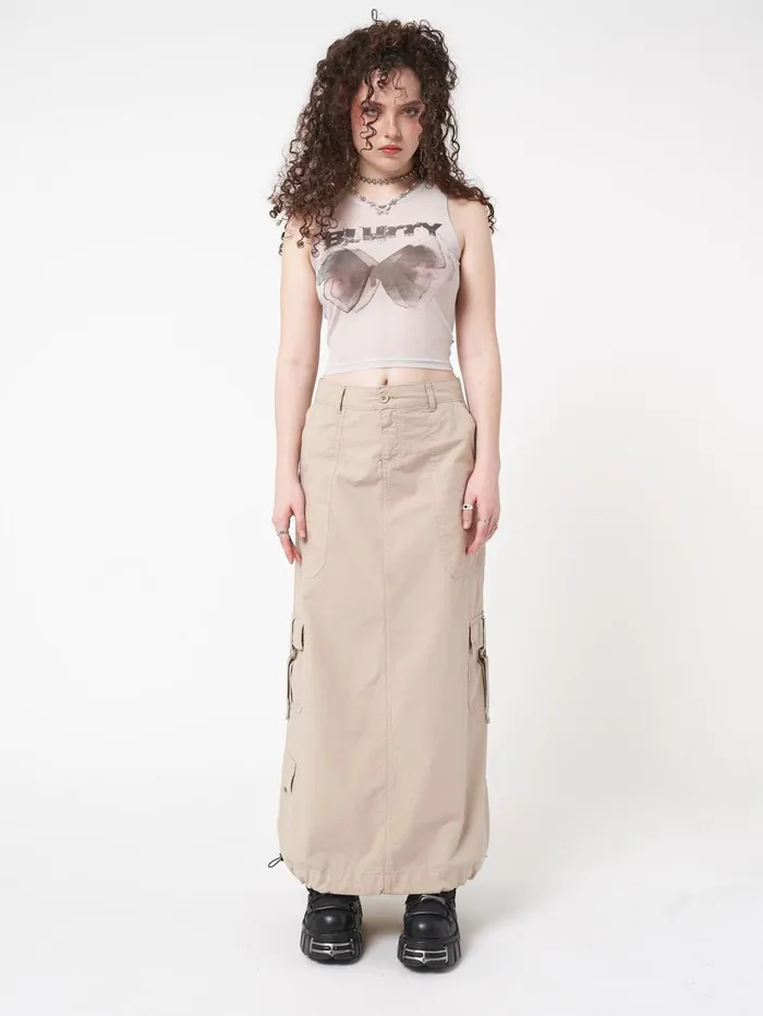 Women Minga London Tops and TShirts Blurry Butterfly Mesh Vest Top