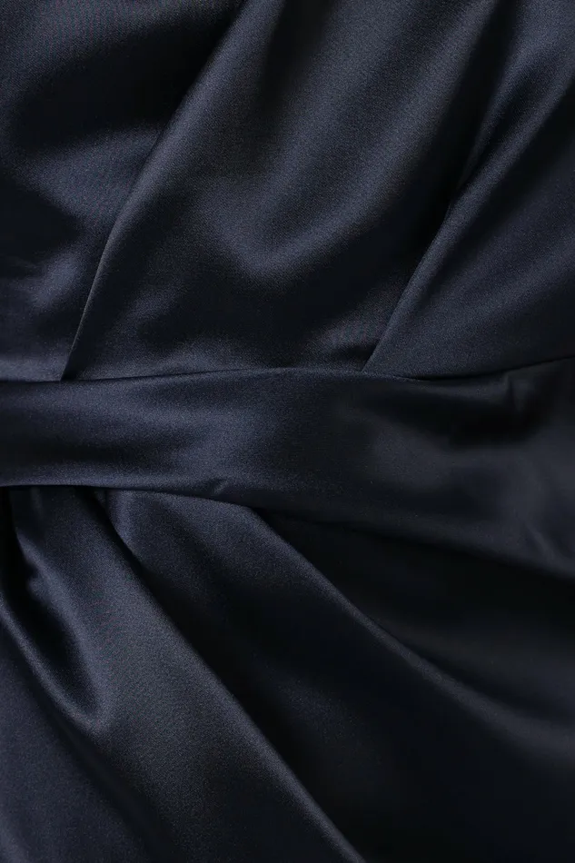 Women Nadia One Shoulder Maxi Dress Navy Event Dresses Petal and Pup
