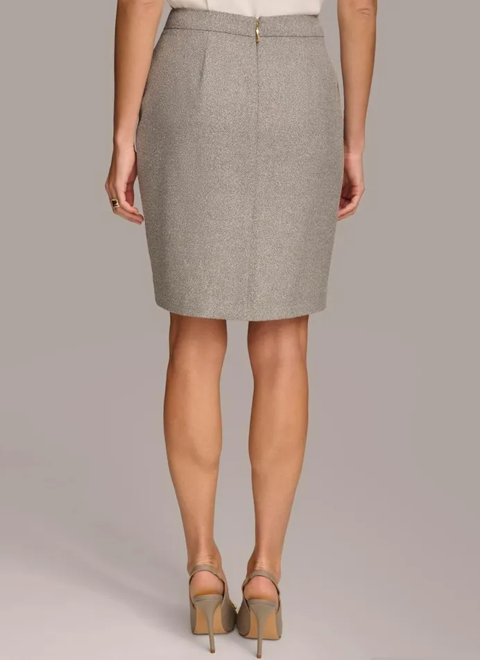 Women NOVELTY PENCIL SKIRT Pearlcream Donna Karan New York Skirts Women NOVELTY PENCIL SKIRT Pearlcream Donna Karan New York Skirts