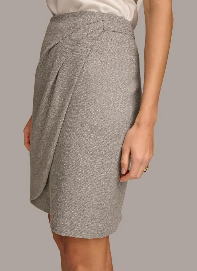 Women NOVELTY PENCIL SKIRT Pearlcream Donna Karan New York Skirts Women NOVELTY PENCIL SKIRT Pearlcream Donna Karan New York Skirts
